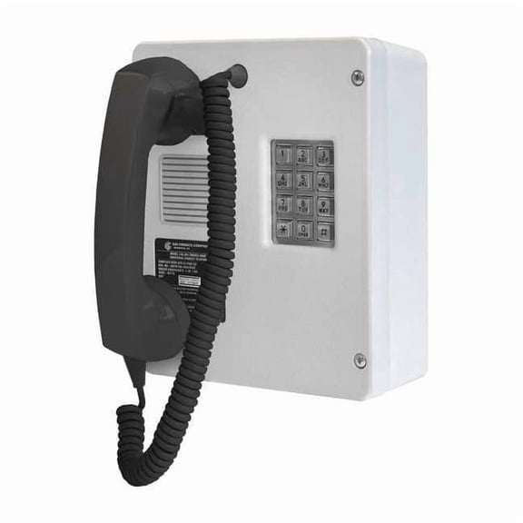 Hubbell Gai-Tronics Telephone,Industrial Indoor, Single Line 246-001