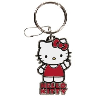 Hello Kitty Head Zipper Pull Snap Hook Keychain, Pink, Cute Plush