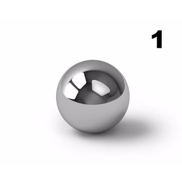 10 Pack 7/8 Inch G25 Precision Chrome Steel Bearing Balls - BC Precision 13 thumbnail image