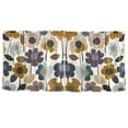 thumbnail image 7 of Yayeee Kitchen Curtains Tier Set of 2 Light Filtering 57"x24" Over Sink Window Panels, Colorful Floral, 7 of 7
