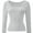 Gray, variant on Womens Casual Long Sleeve Scoop Neck Slim Fitted Basic Top
