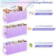 thumbnail image 7 of Extra Large Toy Box, Toy Chest for Kids Boys Girls, Collapsible Sturdy Storage Organizer with Mesh Pockets, 40"x14"x16" Kids Box Bins Baskets for Nursery, Playroom, Purple, 7 of 7