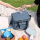thumbnail image 4 of Bolsa térmica grande para almuerzo, lonchera térmica suave y refrescante para adultos, hombres y mujeres, azul oscuro, 24 latas (15 l, azul marino), 4 of 6