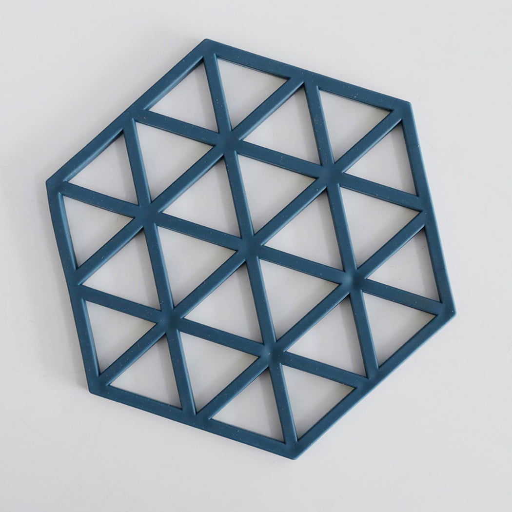 Modern Geometric Silicone Coasters Reusable Cup Mat Pot Pan Protectors Pad