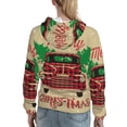 thumbnail image 7 of Salouo Christmas Vintage Red Truck Pattern Hoodie Sweatshirts for Women, Autumn Pullover Hoodie Workout Sweat Women's Long Sleeve Preppy Sweatshirts-XX-Large, 7 of 7