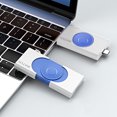 thumbnail image 1 of Cargador inalámbrico USB Tipo-C Cargador de interfaz dual para Apple Watch 8 7 (Blanco), 1 of 7