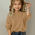 thumbnail image 3 of Ruyang Girls Fleece Sweater Kids Oversized Fuzzy Pullover Sweatshirt Fall Winter Thermal Trendy Soft Furry Jumper, 3 of 3