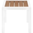 thumbnail image 4 of Meridian Furniture Nizuc Table d'Appoint de Patio Extérieur en Bois Brun, 4 of 7