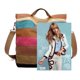 thumbnail image 2 of Bolso de lona Multicolor, bolso cruzado informal cómodo a la moda de gran capacidad para mujer, tamaño libre Multicolor, 2 of 12