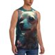 thumbnail image 2 of Fotbe Cute Flower Chihuahua Puppy Men's Camiseta sin Mangas Estampada para Hombres, Playera Casual para Gimnasio, Entrenamiento, Playa-XX-Large, 2 of 7