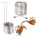 thumbnail image 2 of Mkyiongou 50'' Stainless Steel Wort Chiller Coil w/ Fittings Home Brewing Beer Immersion, 2 of 14