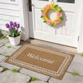 thumbnail image 4 of Bunny And Spring Flowers Coir Doormat, Natural Coconut Fiber Outdoor Mat 32X20 Inches, Heavy Duty Scraper Welcome Mat for Front Porch Garden Entryway, 1 Rug, 4 of 6