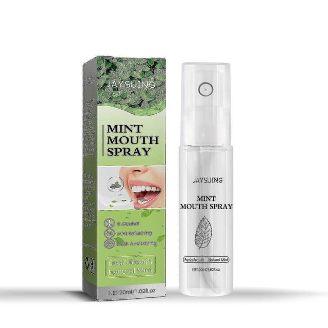Ambientador bucal Jaysuing Fresh Breath Pure Flavor Fragante Spray portátil para refrescar el aliento Sabor a menta -4303984094727