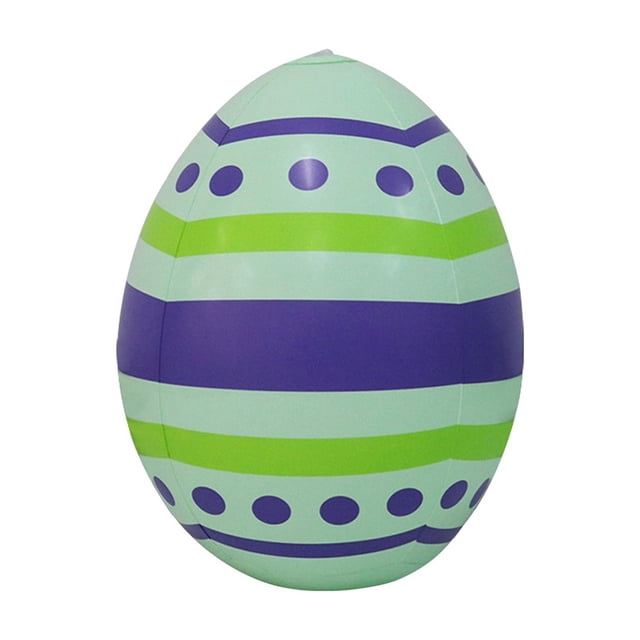 Decoraciones inflables de Pascua para exteriores, color verde, 35 x 26 cm, para jardín, fiestas, juguetes infantiles, huevos de Pascua de colores.
