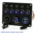 thumbnail image 2 of EIMELI Multifunctional 5-position Rocker Switch Waterproof Dc12v/24v  Suitable for High-end Large Tools Such As Ships  Yachts  Rvs, 2 of 11