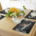 thumbnail image 4 of Ambesonne Space Place Mats Set of 4, Wold Stardust Scenery, Standard Size, Orange Grey, 4 of 6