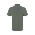 thumbnail image 3 of Camisas Elvqul Hombre Algodón Casual Manga Corta Verde del Ejército Estampado Solapa Botones, 3 of 5