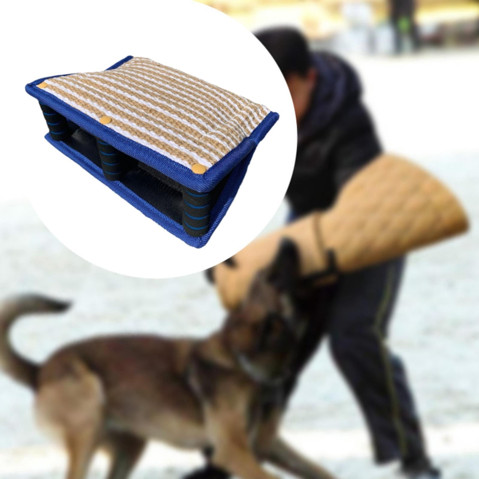oshhni Dog Bite Pillow Bite Training Interactive Toy for Huskies Labradors blue