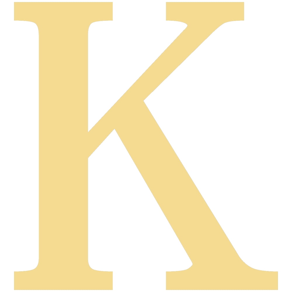 Greek Wooden Letters, Fraternity Wall Decor, 6'' Kappa