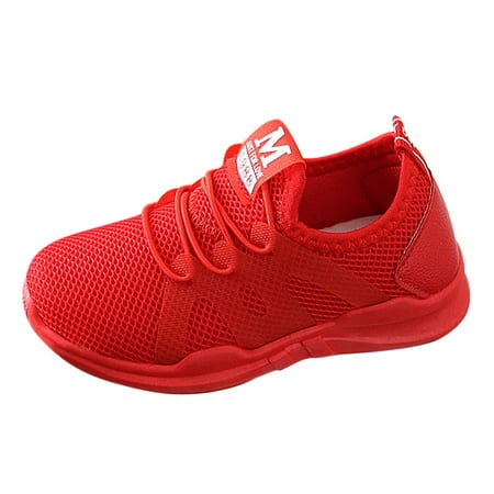 

Toddler Kids Boys and Girls Spring and Summer Sneakers Fashion Versatile Solid Casual Shoes Children s Mesh Breathable Soft Soled Running Shoes