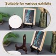 thumbnail image 6 of Uxcell 2Pcs Wooden Easel Plate Holder, 6" Small Wood Easels Folding Table Display Stand for Decorative Picture Frame Book Artwork Desktop Ornaments, Burgundy, 6 of 6