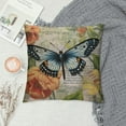 thumbnail image 2 of COMIO  Throw Pillow Covers&nbsp;Adorable Animals&nbsp;Dragonfly Butterfly&nbsp;Flower Decorative Pillow Case&nbsp; Square Throw Pillowcases&nbsp;Home Couch Quote Cushion Cover, 2 of 5