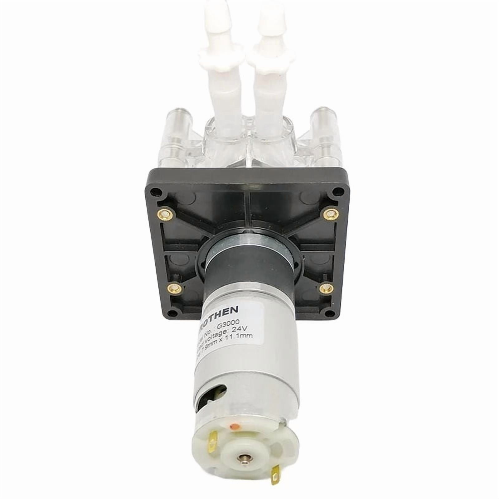 Peristaltic Pump DC 12V/24V 3000ml/min  Dosing Pump For Vacuum Aquarium Lab Analytical Big Flowrate ,Easy to Use - PHARMED BPT TUBE_RATED VOLTAGE 24V