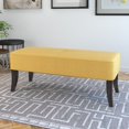 thumbnail image 2 of CorLiving Antonio Yellow Fabric 46" Wide Bench, 2 of 7