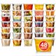 thumbnail image 1 of Recipientes de plástico para delicatessen Stock Your Home, 480 ml con tapas, paquete de 48, 1 of 8