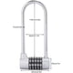 thumbnail image 4 of 5 Digit Combination Padlock Alloy Safety U Shaped Code Lock Extra Long Locker Lock With Code Lock(silver), 4 of 5
