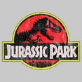 thumbnail image 2 of Men's Jurassic Park Distressed T-Rex Logo  Pull Over Hoodie, 2 of 4