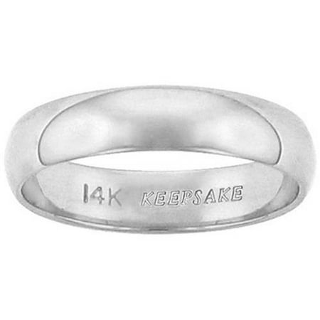 Keepsake 27kt White Gold 27mm Wedding Band - Walmart.com