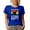 Royal Blue, variant on Retro Humorous Guess What, Chicken Butt Quote, Black T-Shirt, XL