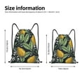 thumbnail image 2 of Balery Citrus Fruits Elegant Lemons Pattern Drawstring Backpack Bag Sport Gym Sackpack Cinch Bags Pattern Drawstring Backpack Bag Sport Gym Sackpack Cinch Bags -Small, 2 of 6