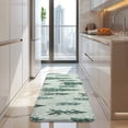 thumbnail image 4 of Light Green Christmas Tree and Snow Pattern Kitchen Rug Mat,Kitchen Runner Rugs Non Skid Washable,Decorative Kitchen Floor Mats for Kitchen,Sink,Laundry,17"x47.2", 4 of 7