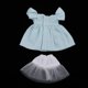 thumbnail image 5 of Vestido de princesa con ropa interior blanca para muñeca 11 y BJD de 6 pulgadas perfke  Conjuntos de vestido de muñeca, 5 of 5