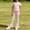 Pink, variant on Lumosvexa Girls Summer Outfits 2 Piece, Short Sleeve Knitted Top and Flare Pant Striped Print Fall Soft Breathable Home Sets Yellow 10-12
