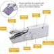 thumbnail image 2 of Mini Portable Electric Sewing Machine with Sewing Accessories for Fabric, 2 of 5