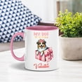 thumbnail image 5 of My Dog Is My Valentine Cute Australian Shepherd in Gift Box 11oz Accent Two-tone Mug Aussie Dog Lover Gifts Coffee Tea Cup - 3006, 5 of 5