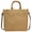 Khaki, variant on Multicolor Straw Woven Tote Bag with Bamboo Handles, Boho Summer Beach Handbag for Parties Brunch Picnics Outdoor Events (Multicolor)