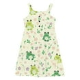 thumbnail image 7 of Xdegoge Kids Clothes for Girls 2-12 Summer Dresses Sleeveless Cute Printed A Linen Dress Flowy Midi Sun Dresses Toddler Girl Clothes Teen Girl Dresses 10-12 Cancel Membership Items Groceries, 7 of 7
