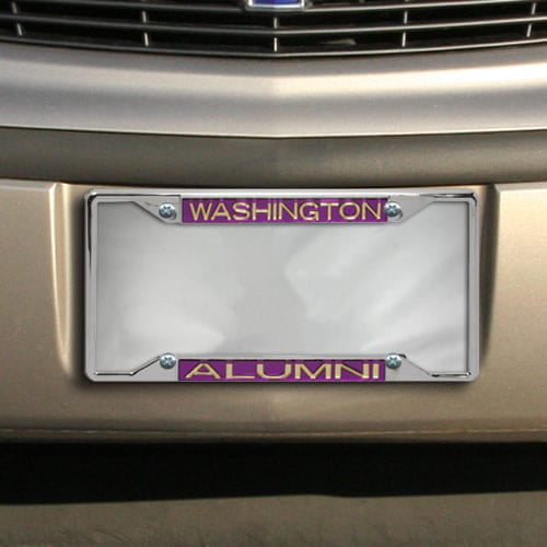 Washington Redskins Laser Black License Plate Frame 