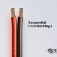 thumbnail image 4 of GearIT 12AWG Speaker Wire, CCA - Transparent Black/Red, 4 of 5