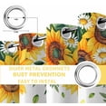 thumbnail image 4 of Fsddascl Summer Sunflower Blackout Curtains for Bedroom/Living Room, Thermal Insulated Kitchen Curtains, Daisy Leaves Butterfly Botanical Grommet Darkening Window Treatment Drapes 52"x63"x2, 4 of 6