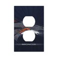 thumbnail image 1 of Panel de interruptores de pared con marco romano de cuero simple Broncos Switching Lights, interruptor de luz simple, doble o con tirador, 1 of 8