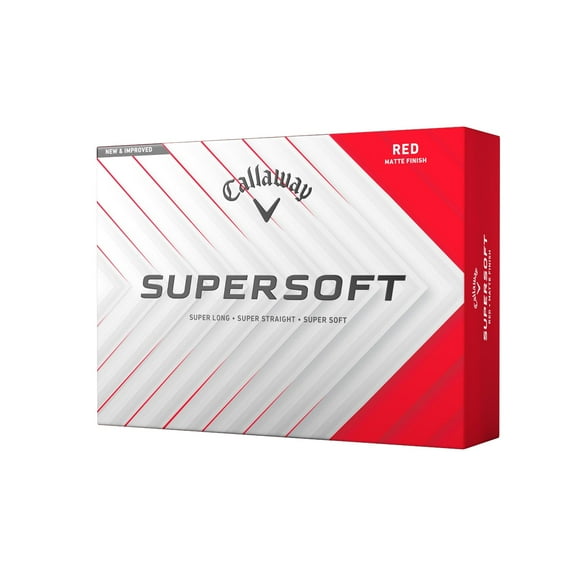 Pelotas de golf Callaway Golf Supersoft 2025 rojas