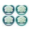 Philips Avent Ultra Air Pacifier - 4 x Light, Breathable Glow-in-the-Dark Baby Pacifiers for Babies Aged 6-18 Months, BPA Free with Sterilizer Carry Case (Model SCF376/08)