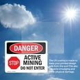 thumbnail image 6 of (2 Pack) Active Mining Do Not Enter OSHA Danger Sign 5 Inch X 3.5 Inch Vinyl Label Decal Sticker Weather Resistant, UV Protected for Workplace, Business, and Construction Site, Made in, 6 of 7