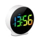 thumbnail image 1 of Pequeño despertador digital LED de escritorio, reloj electrónico de viaje, alarma dual, función de repetición, ajuste de día regulable, pantalla de semana de 12/24 horas, 4 pulgadas, color blanco, 1 of 5