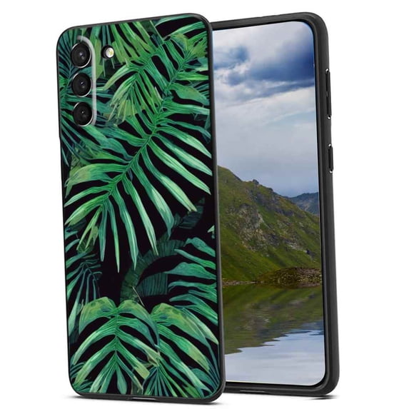Compatible with Samsung Galaxy S23 Phone Case, Tropical-Leaves-2-3 Case Men Women, Flexible Silicone Shockproof Case for Samsung Galaxy S23